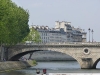 Pont Louis Philippe vers l\'île Saint Louis et vue sur l\'île de la Cité