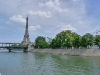 Pont de Bir Hakeim, île aux cygnes et tour Eiffel