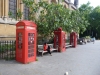 Cabines téléphoniques londoniennes.