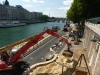 Le sable de Paris Plages arrive à pleines barges.