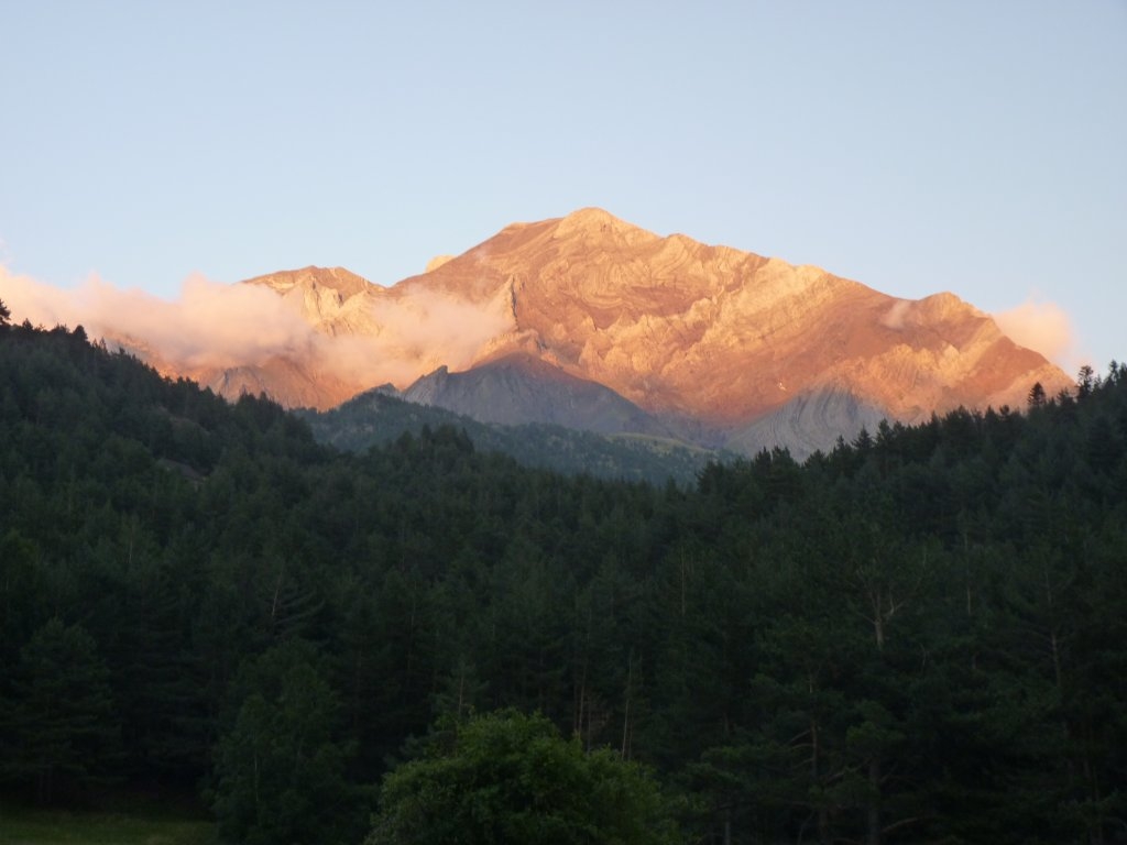 Coucher de soleil sur le pic des Posets