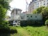Bétonnage de la petite ceinture à la porte d'Auteuil.