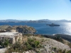 Archipel du Frioul : vue sur l'hôpital Caroline, le château d'If et la ville de Marseille.