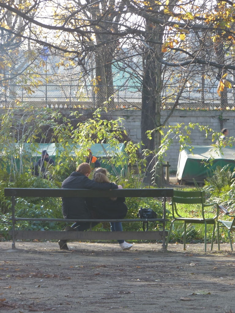 Banc public du jardin des Tuileries