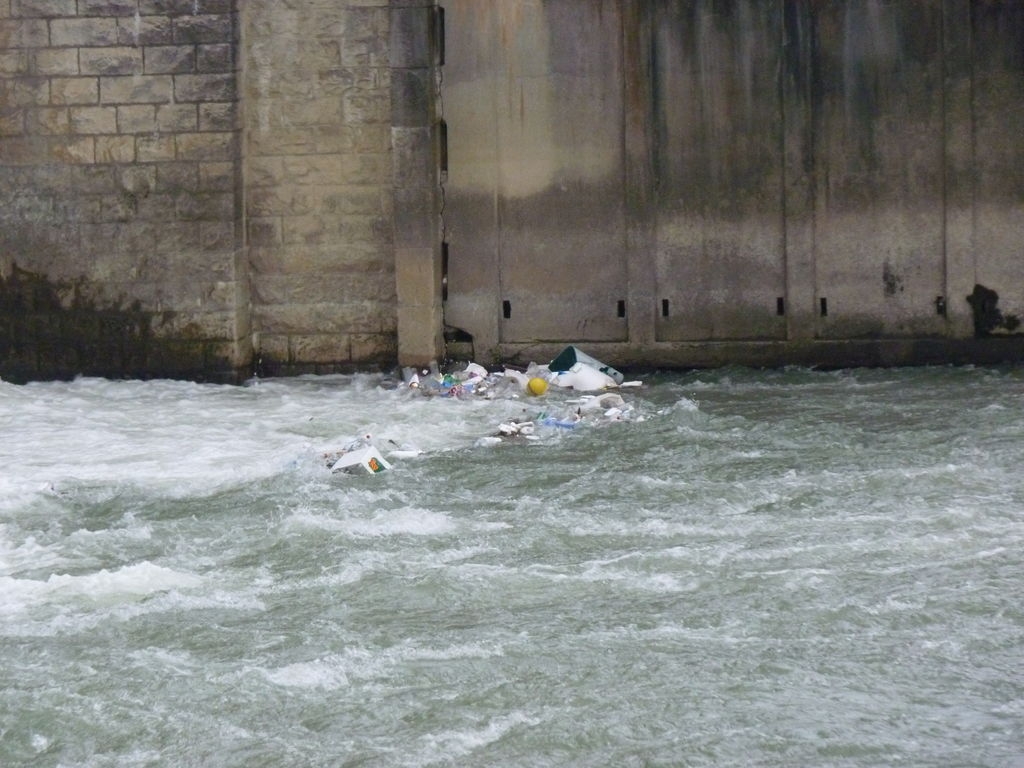 Détritus piégés par un rappel